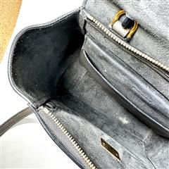 Celine Micro Belt Bag Gray Leather Handbag Shoulder Crossbody